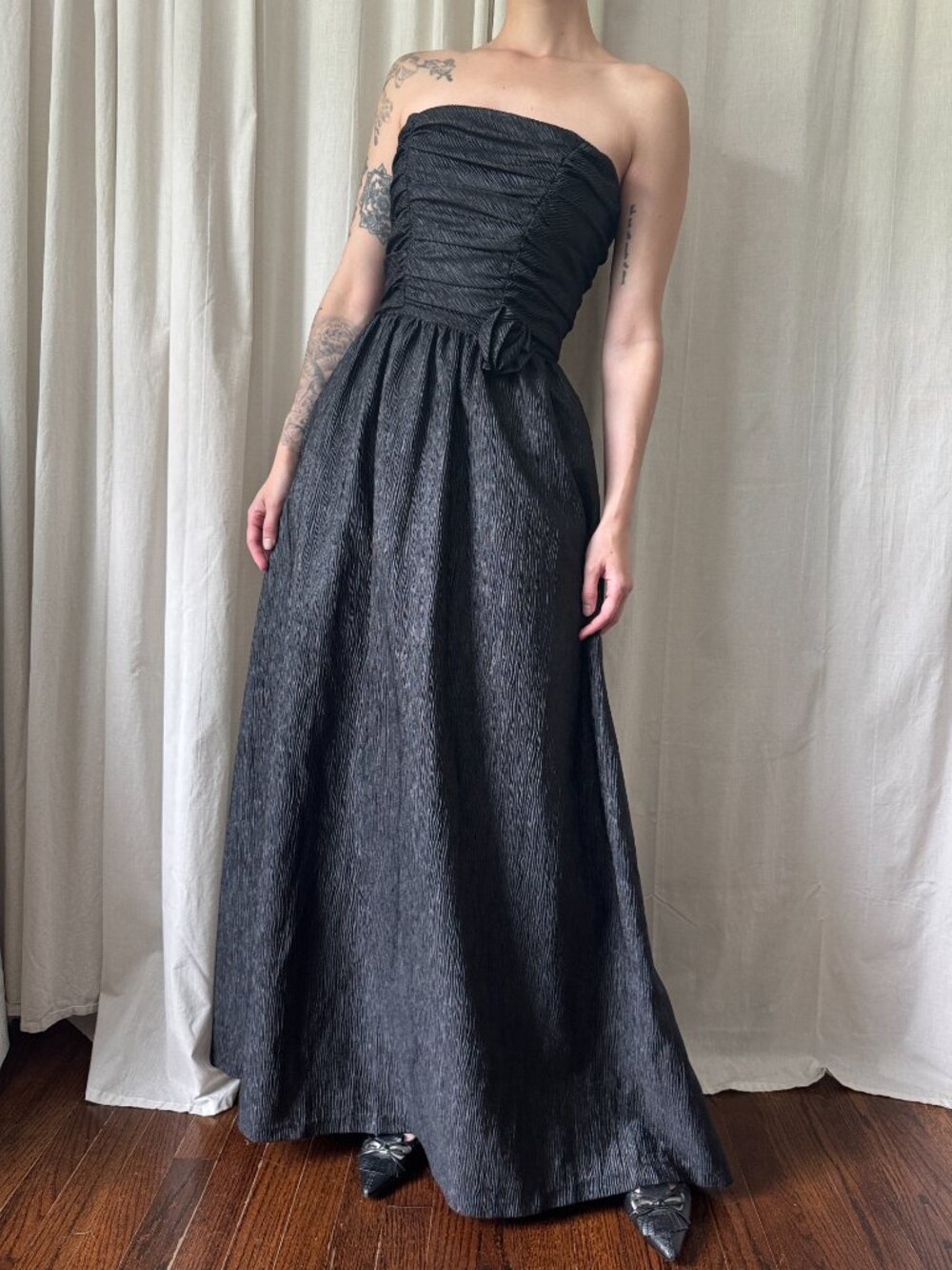 Fancy Frocks by Phyliss Gerrans Black Strapless Formal Gown Women's Size 5